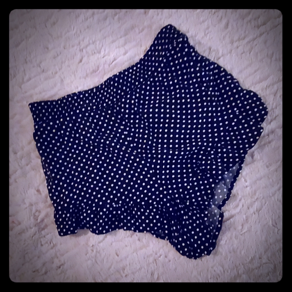 Polka Dot Ruffle Shorts, Forever 21 - Small